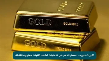 تغيرات كبيرة.. أسعار الذهب في الإمارات تشهد تقلبات مفاجئة الثلاثاء